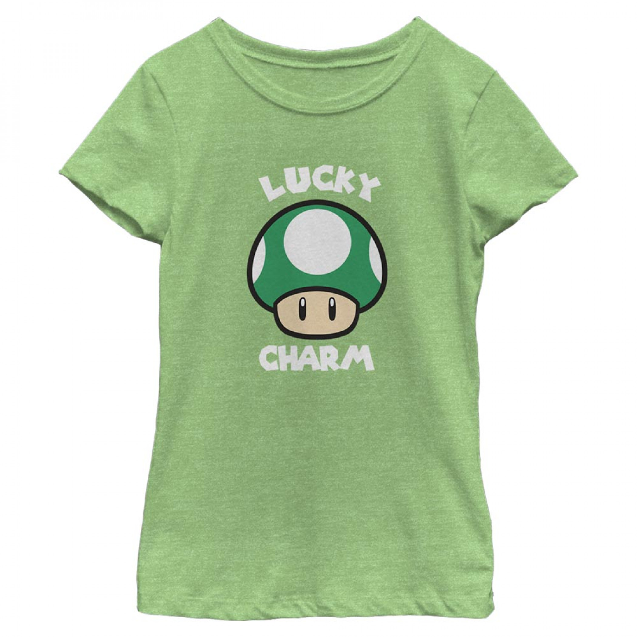 Super Mario Bros. 1-Up Lucky Charm Girl's T-Shirt